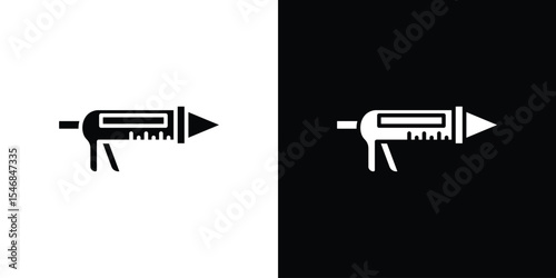 Sealant gun icon of a flat style vector