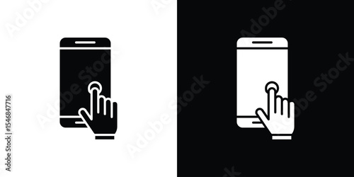 Self service icon of a flat style vector