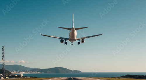 Avião Pousando no Aeroporto