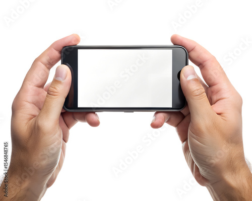 hand holding tablet isolated on white background. PNG Transparent file type with high definition quality And vibrant color grading Available.