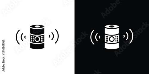 Smart speaker icon of a flat style vector