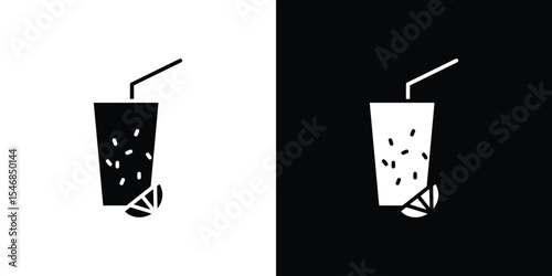 Smoothies icon of a flat style vector