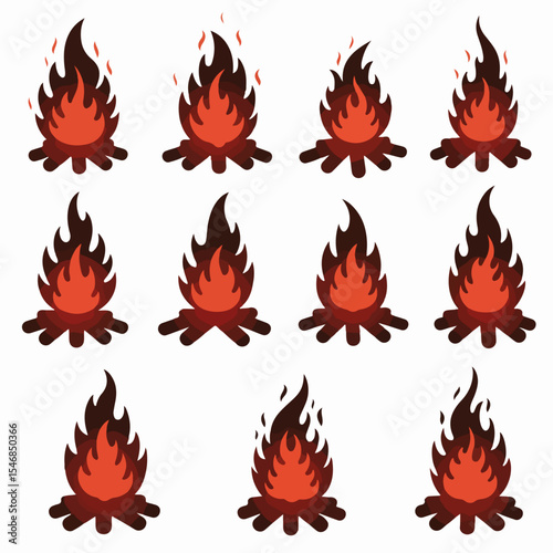 Bonfire fire flame wood heat campfire