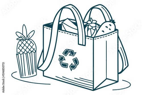 Reusable Tote Bag Icon
