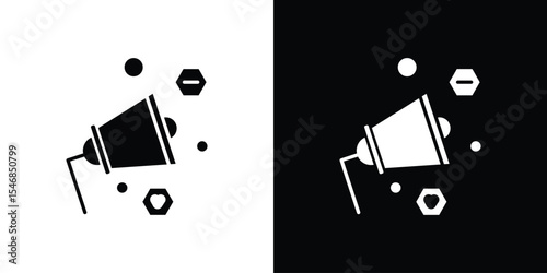 Social campaign icon of a flat style vector