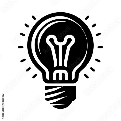 Illuminating idea: A radiant light bulb, symbolizing the power of ideas