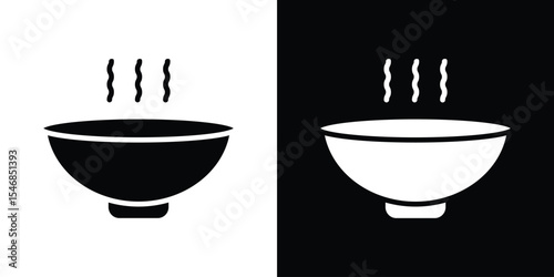 Soup icon of a flat style vector