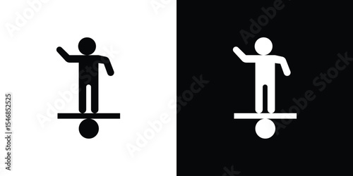 Stable icon of a flat style vector