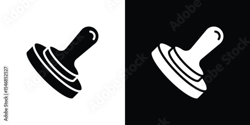 Stamp icon of a flat style vector