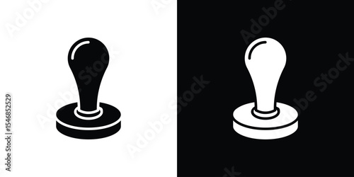 Stamp icon of a flat style vector