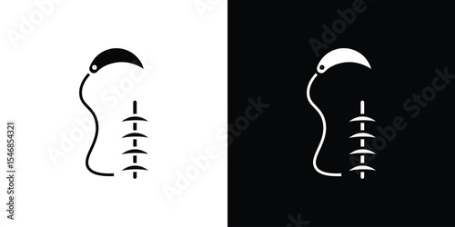 Suture icon of a flat style vector