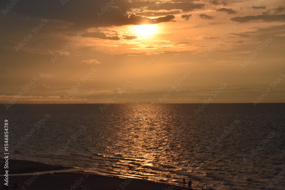 Obraz premium sunset on the beach Indiana Dunes