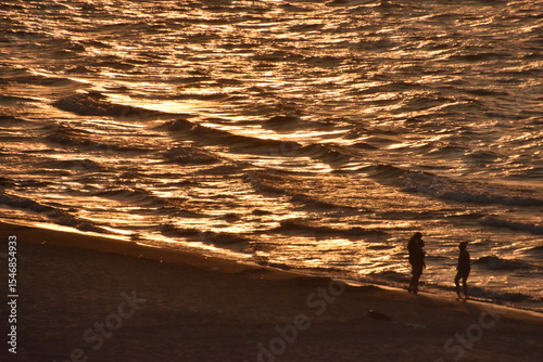 sunset on the beach Indiana Dunes