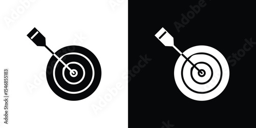 Target icon of a flat style vector