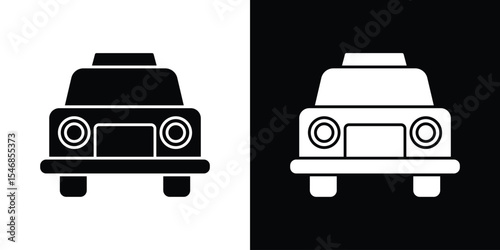 Taxi icon of a flat style vector