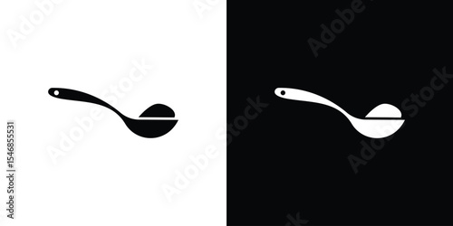Teaspoon icon of a flat style vector