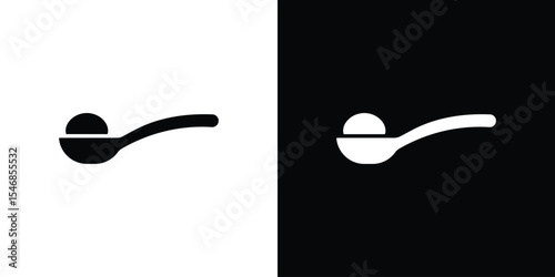 Teaspoon icon of a flat style vector