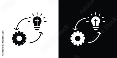 Technique icon of a flat style vector