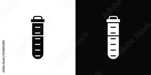 Test tube icon of a flat style vector