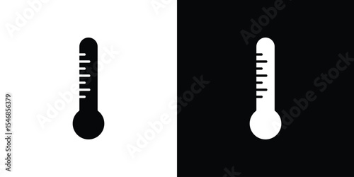 Thermometer icon of a flat style vector