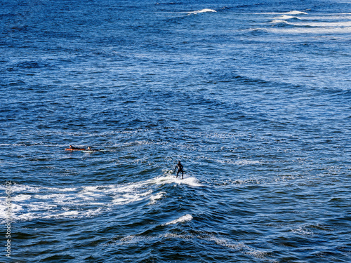 Photography Powerful ocean waves and rich blue water of the ocean, Bundoran town, Ireland