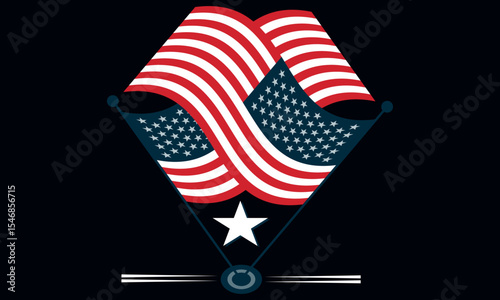 American unique  flag, USA flag effect flag ,