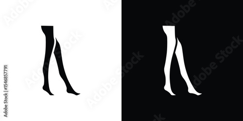Tights icon of a flat style vector