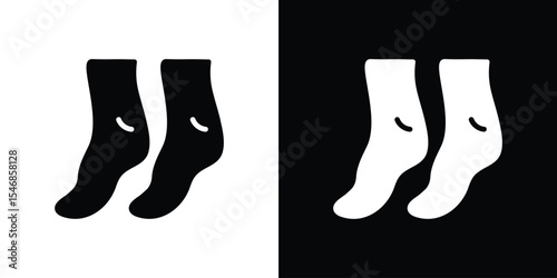 Tiptoe feet icon of a flat style vector