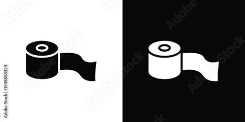 Toilet Paper icon of a flat style vector