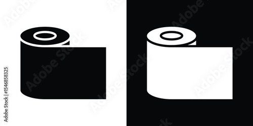 Toilet Paper icon of a flat style vector