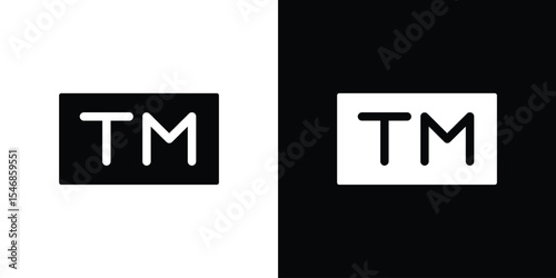 Trademark icon of a flat style vector
