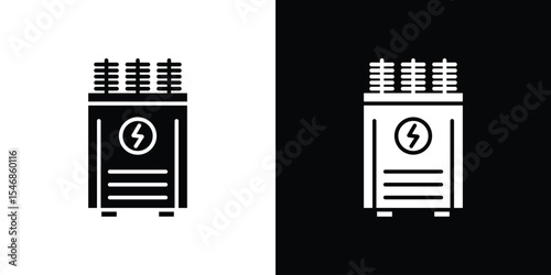 Transformer icon of a flat style vector