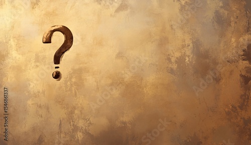 3D question mark on neutral background symbolizing curiosity, mystery, confusion, inquiry, problem-solving, and uncertainty