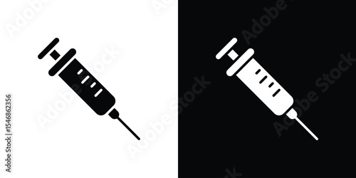 Vaccination icon of a flat style vector