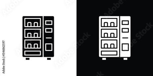 Vending machine icon of a flat style vector