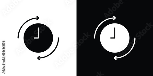 Wait time icon of a flat style vector