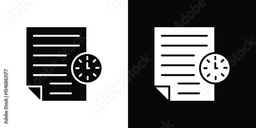 Waiting list icon of a flat style vector