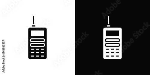 Walkie talkie icon of a flat style vector