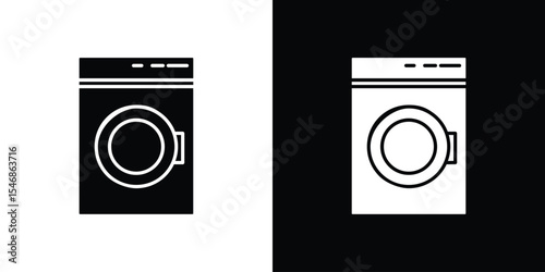 Washing machine icon of a flat style vector