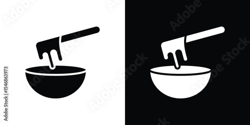 Wax icon of a flat style vector