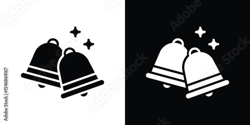 Wedding Bells icon of a flat style vector