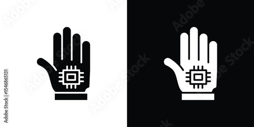 Wired gloves icon of a flat style vector