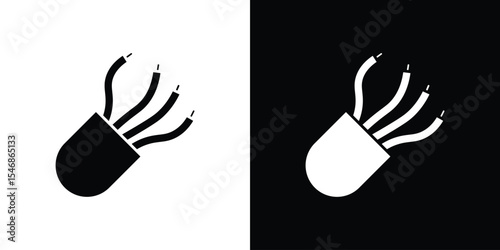 Wires icon of a flat style vector