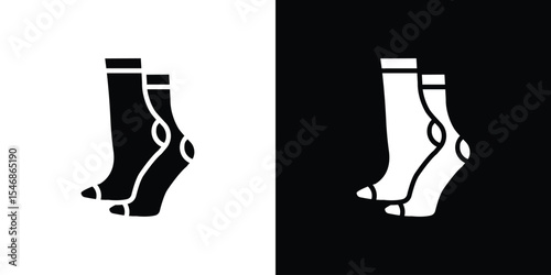 Women socks icon of a flat style vector