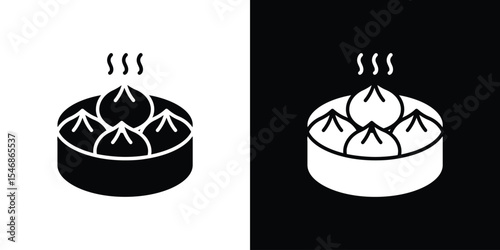 Xiao long bao icon of a flat style vector