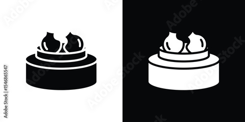 Xiao long bao icon of a flat style vector
