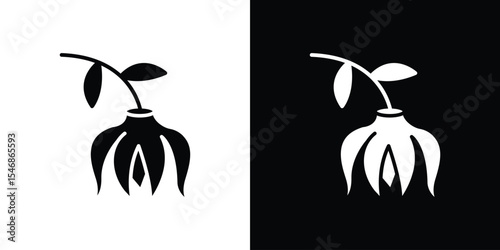 Ylang ylang icon of a flat style vector