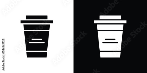 coffee cup icon of a flat style vector