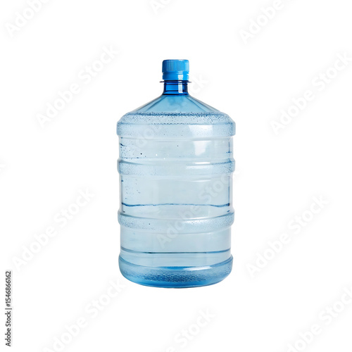 Refilling a Large Transparent Plastic Water Jug for Dispenser