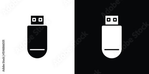 usb drive icon of a flat style vector